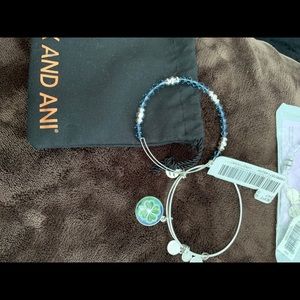 Alex and Ani four leaf clover bracelet